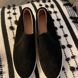 Caslon black hidden wedge sneaker